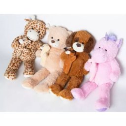 Jucărie de pluș uriaș cu bebe - 80 cm, diverse modele