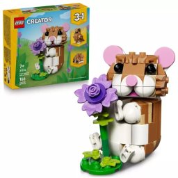 LEGO® Creator Hamster drăguț cu o floare 31376