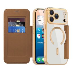 Husa iPhone 17 Pro Max Techsuit SmartMag Book Case, maro