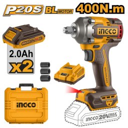 Filetanta 20V 1/2 400nm cu 2 Acumulatori INGCO CIWLI2040E
