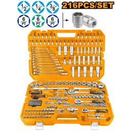 Trusa Chei Tubulare 216 Piese INGCO HKTHP22161