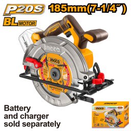 Fierastrau Circular 20V 185mm INGCO CSLI1851 Brushless pentru Lemn, Taiere Precisa, Fara Acumulator