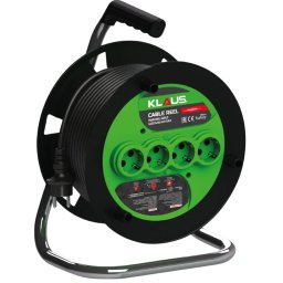 Prelungitor Derulator Electric 20m 3x2.5mm 4 Prize Schuko Tambur Metalic Profesional KL