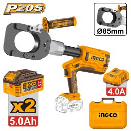Presa pentru Taiere Cablu 85mm cu 2 Acumulatori INGCO CRCLI2005