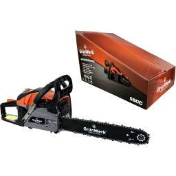 Motofierastrau 8.5HP 58cc Lama 40cm Profesional pentru Taiere Lemn Motor 2 Timpi GrunWerk
