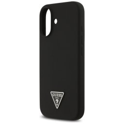 Husa silicon iPhone 17 Guess - Silicone Triangle Logo MagSafe (GUHMP17SSCTRLMK) Black