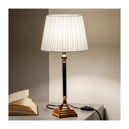 Brilagi - Lampă de masă CERIA 1xE14/40W/230V Ø 25 cm cupru/alb