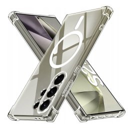 Husa Samsung Galaxy S24 Ultra Techsuit Shockproof Clear Silicone MagSafe, transparenta