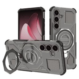 Husa Samsung Galaxy S25 Plus Techsuit Carbon Shield PRO, fumuriu