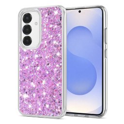Husa pentru Samsung Galaxy S25 - Techsuit Sparkly Glitter - Magenta Roz