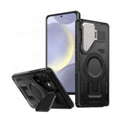 Husa pentru Samsung Galaxy S24+ S926 MagSafe , Techsuit, CamVault, Neagra