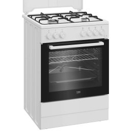 Aragaz Beko FBST62110DW | 4 Arzatoare, Grill Electric, Cuptor Electric, Rotisor, 60x60x85cm