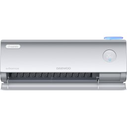 Aparat de aer conditionat Daewoo 12000 BTU WI-FI, FreshIN aer proaspat, I Feel, Turbo, funcție Sleep, Eco Mode, kit de instalare inclus (3m), argintiu