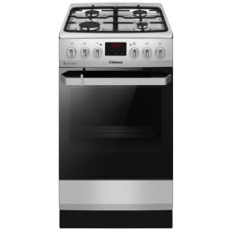 Aragaz Hansa FCMX5825092 | 50cm, 4 arzatoare, cuptor electric 65L, clasa A, inox, 50x60x85cm