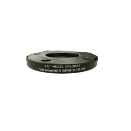 Distantier jante auto 5x120, 15 mm, negru, centrare 74.1–72.6, aluminiu 6061-T6