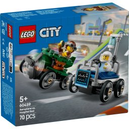 LEGO City Pachet de curse Avion vs Pat de Spital 60459, 70 piese