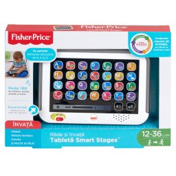 Tableta educativa Fisher-Price Smart Stages, limba romana, 3 niveluri