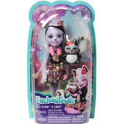 Papusa Enchantimals Sage Skunk cu animalutul Caper, Mattel