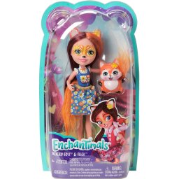 Papusa Enchantimals Felicity Fox cu animalutul Flick, Mattel