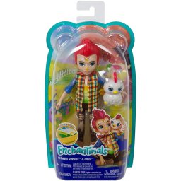 Papusa Enchantimals Redward Rooster cu figurina Cluck, Mattel