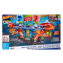 Mega Spalatoria Auto Hot Wheels Color Shifters cu turn si apa