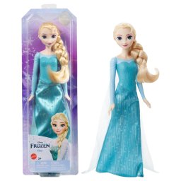 Papusa Disney Frozen Elsa cu rochie albastra, articulata, Mattel