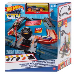 Set accesorii pista Hot Wheels City cu 10 piese pentru extindere