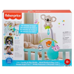 Carusel muzical 3 in 1 Fisher-Price pentru patut si carucior