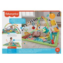 Salteluta de joaca 3 în 1 Fisher-Price Rainforest Sensory Gym