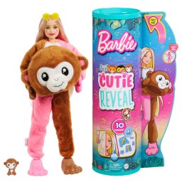 Papusa Barbie Cutie Reveal Maimutica cu 10 surprize si accesorii
