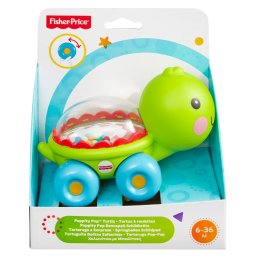 Jucarie de împins Fisher-Price Testoasa cu bilute si sunete, 6+ luni