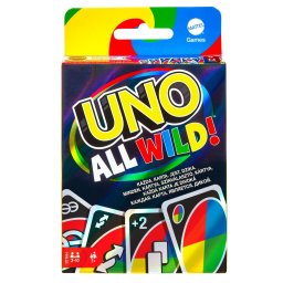 Joc de carti UNO All Wild Mattel, 112 carti, 7+ ani