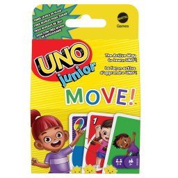 Joc de carti UNO Junior Move pentru copii 3+, 2-4 jucatori