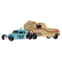 Camion Hot Wheels Bugcation cu remorca interschimbabila, model metalic