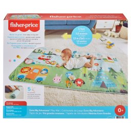 Covoras de joaca Fisher-Price Extra Big Adventures 150 cm pentru bebelusi 0+