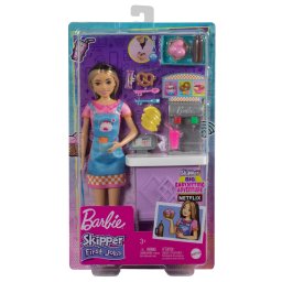 Papusa Barbie Skipper First Jobs Snack Bar cu accesorii si tejghea