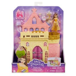 Castelul lui Belle Disney Princess, set de joaca portabil cu papusa