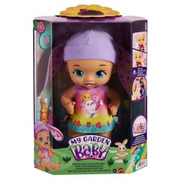 Papusa bebelus My Garden Baby Iepuras interactiv cu periuta