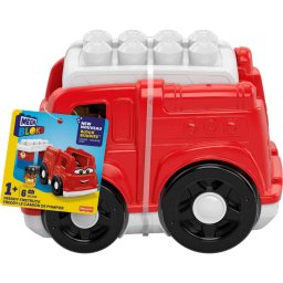 Masinuta de pompieri Mega Bloks First Builders Freddy Firetruck 1+
