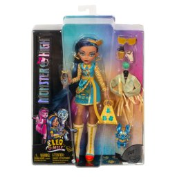Papusa Monster High Cleo de Nile cu animalut si accesorii Mattel