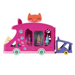 Set Enchantimals Camion de Moda Glam Party cu papusa si accesorii