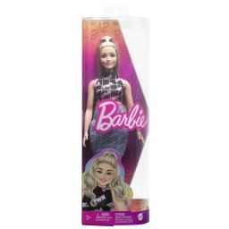 Papusa Barbie Fashionista blonda cu borseta roz si tinuta moderna