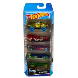 Set 5 masinute Hot Wheels X-Raycers multicolor pentru copii 3+ ani