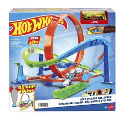 Set de joaca Hot Wheels Action Provocarea Ciclonului cu bucle