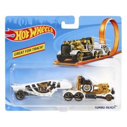 Camion Hot Wheels Turbo Beast multicolor, compatibil cu piste