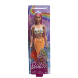Papusa Barbie Dreamtopia Sirena cu par roz si coada portocalie