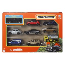 Set 9 masinute Matchbox cu MGB GT Coupe 1971 exclusiv, pentru copii 3+