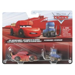 Set 2 masinute metalice Cars 3 Fulger McQueen si Pitstoposaurus Mattel