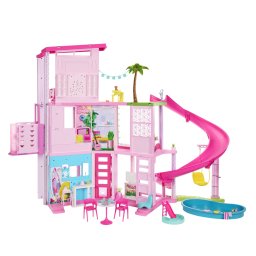 Casa de papusi Barbie Dreamhouse cu tobogan, 3 etaje si 75+ accesorii