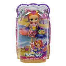 Papusa Enchantimals Trippi Toucan cu animalutul Canopy, Mattel
